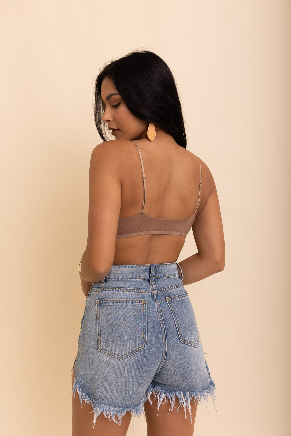 Sheer Mesh Basic Bralette-Soul Flow Apparel