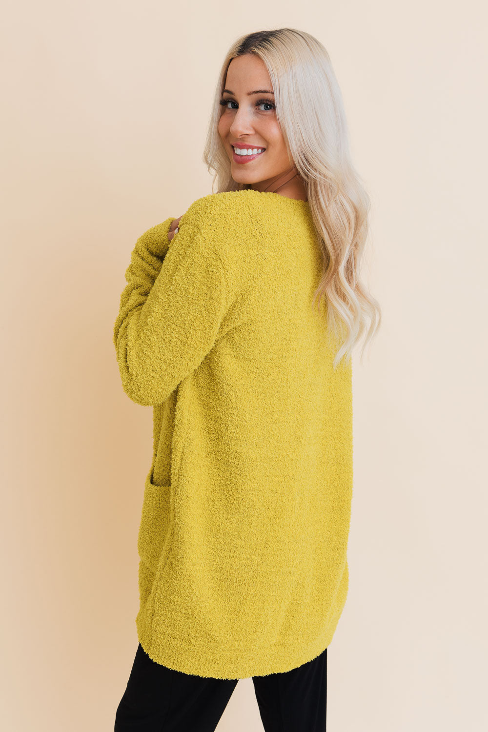 Snuggle Chic Boucle Bliss Cardigan-Soul Flow Apparel