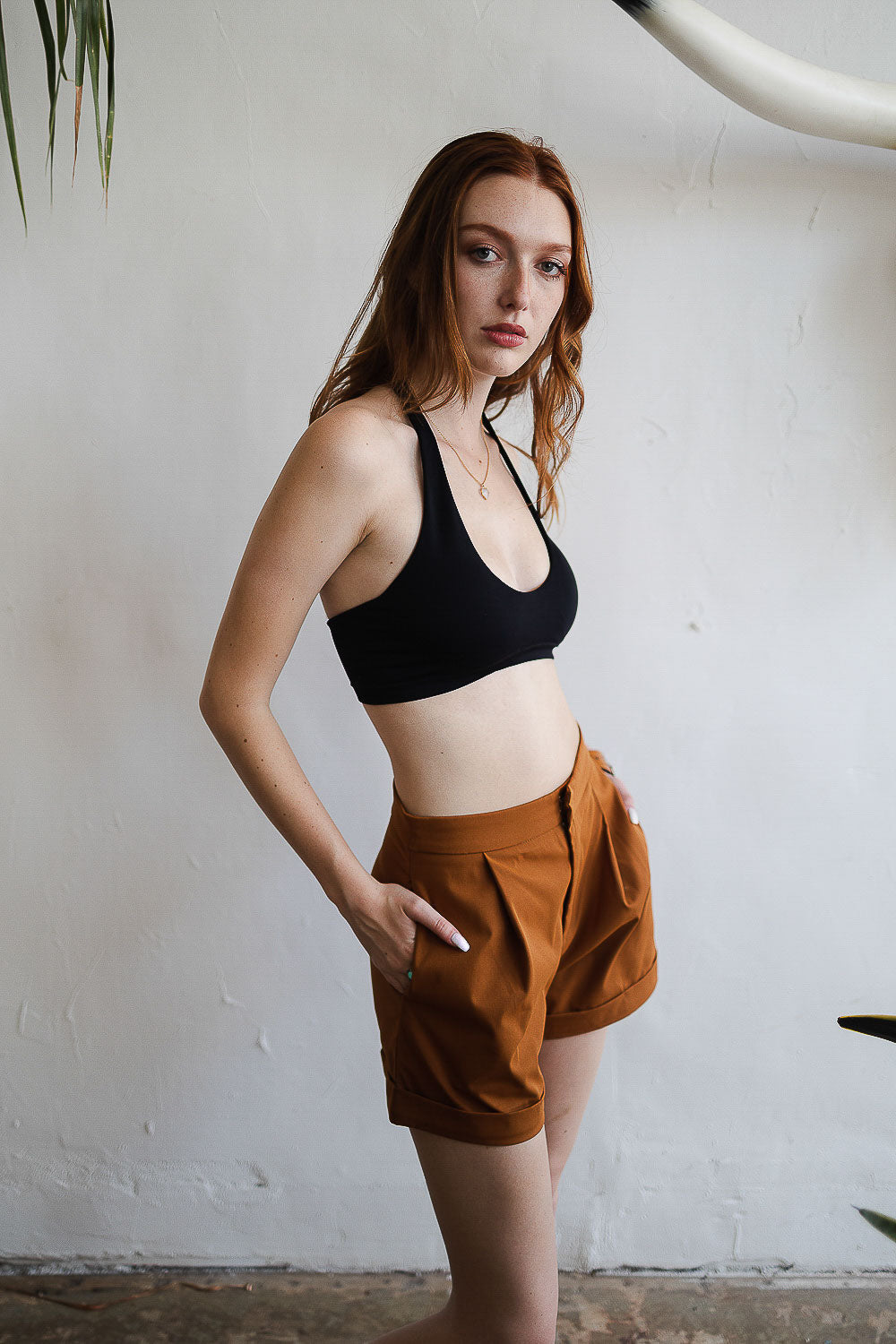 Solid Halter Bralette-Soul Flow Apparel