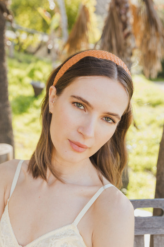 Solid Shade Woven Headband-Soul Flow Apparel