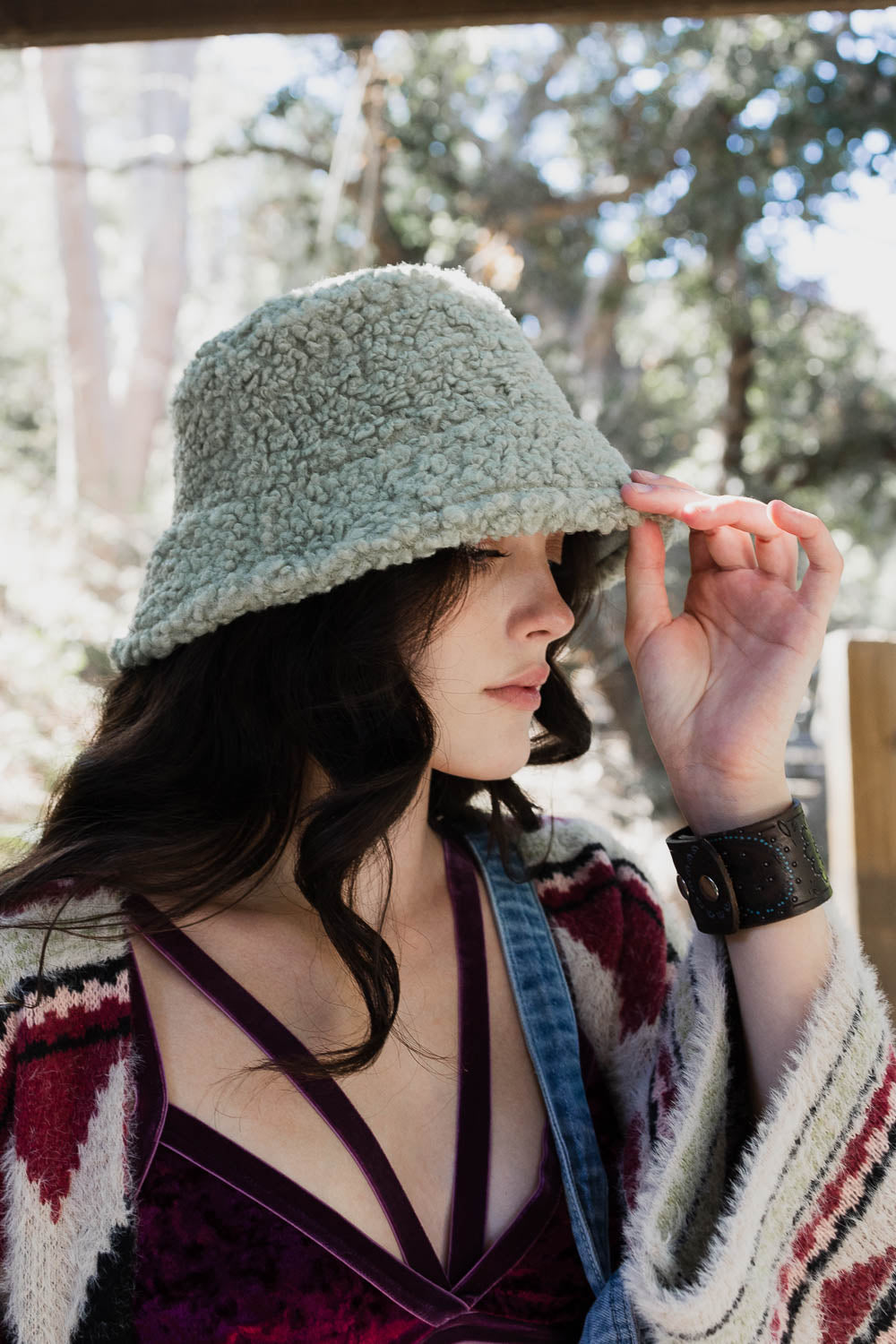 Teddy Suede Combo Reversible Bucket Hat-Soul Flow Apparel