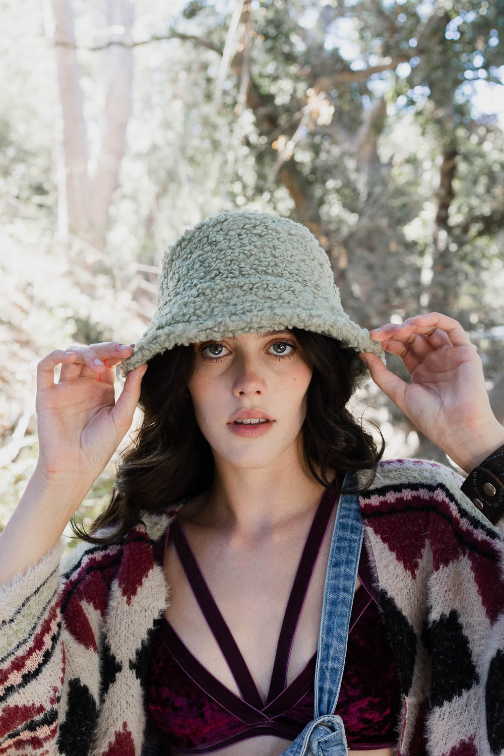 Teddy Suede Combo Reversible Bucket Hat-Soul Flow Apparel