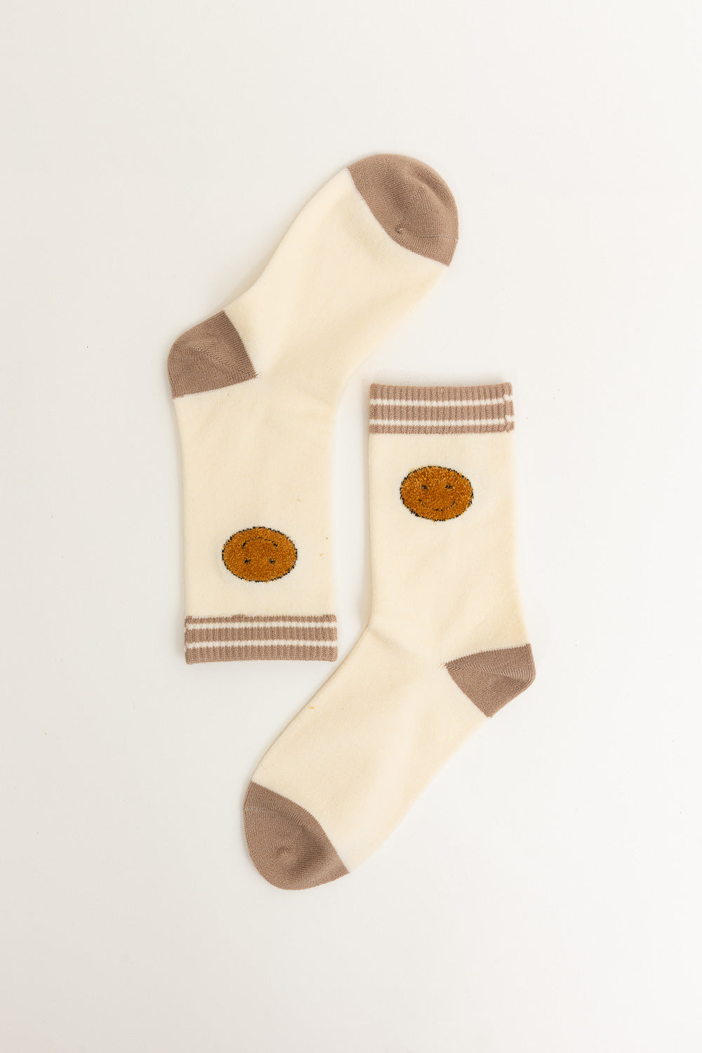 Threaded Smiles Crew Socks-Soul Flow Apparel