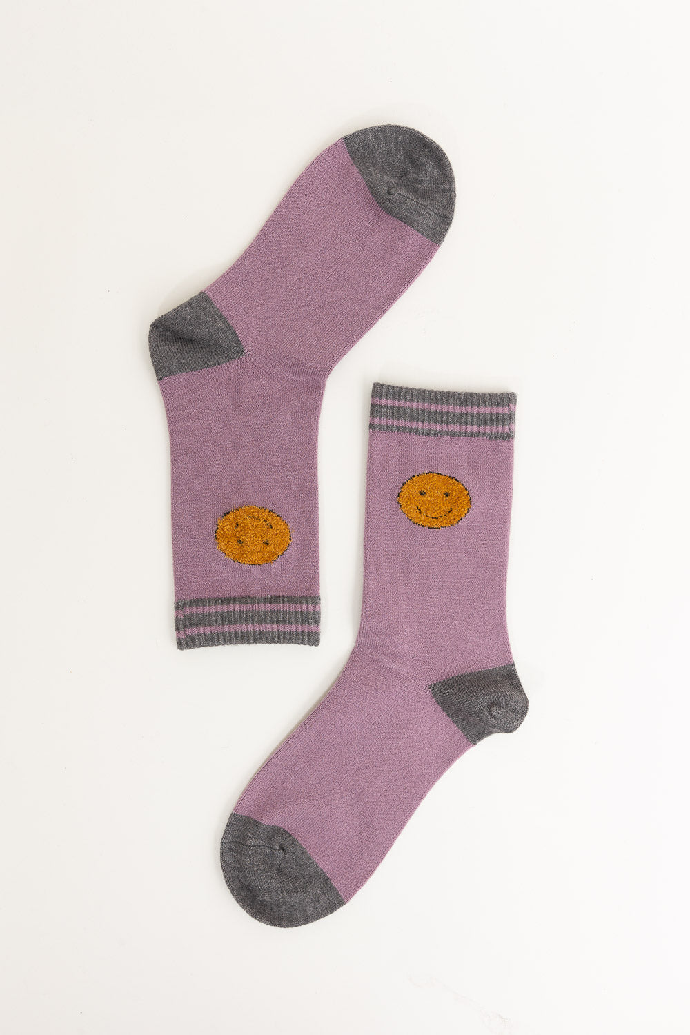 Threaded Smiles Crew Socks-Soul Flow Apparel