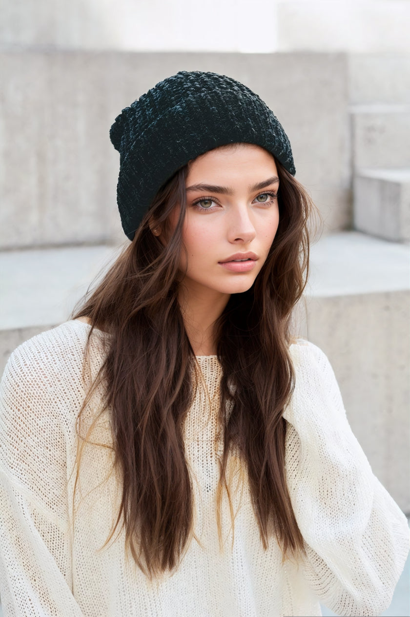 Hats & Hair - Soft Chenille Beanie