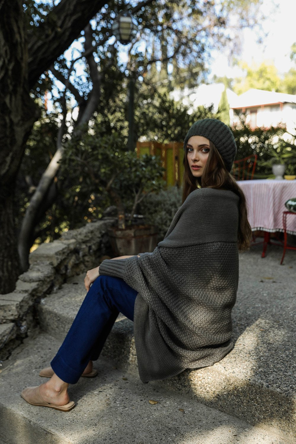 Boucle Rib Knit Beret-Soul Flow Apparel