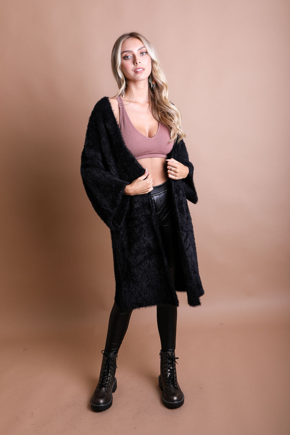 Ultra-Soft Luxe Mohair Knit Cardigan-Soul Flow Apparel
