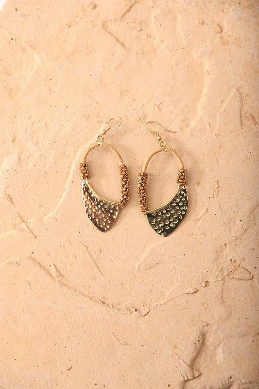 Vintage Gold Drop Earrings-Soul Flow Apparel