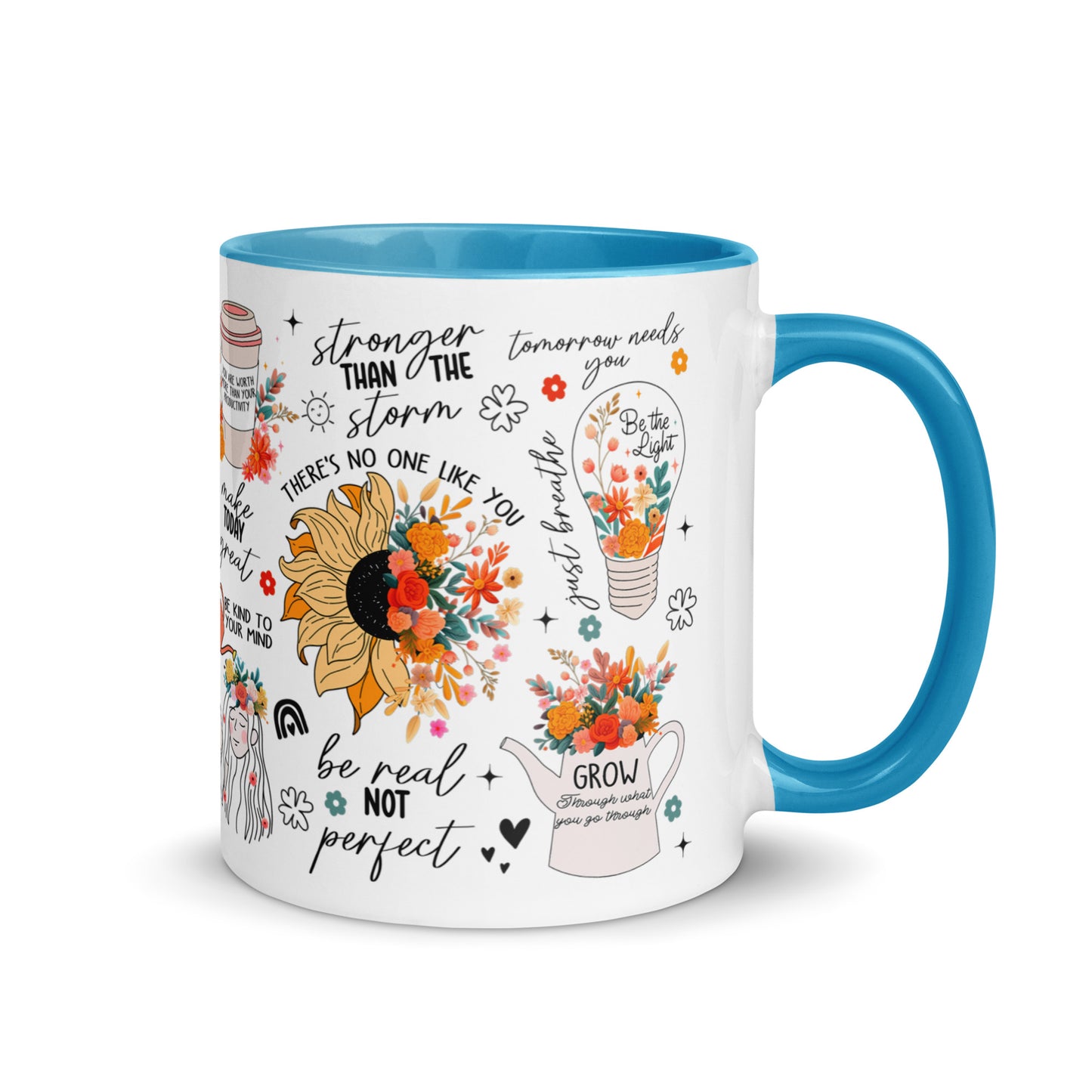 Feed You Mind Two Tone Mug-Soul Flow Apparel