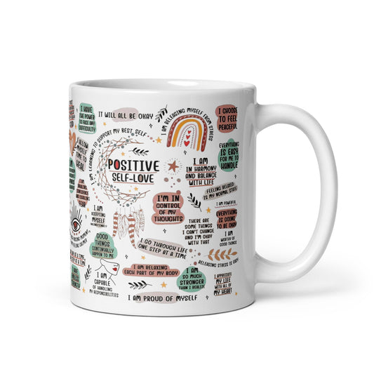 Self-Love White glossy mug-Soul Flow Apparel