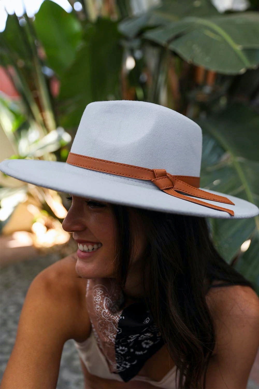 Soul Flow Apparel | Boho Wide Brim Leather Ribbon Bolero Hat
