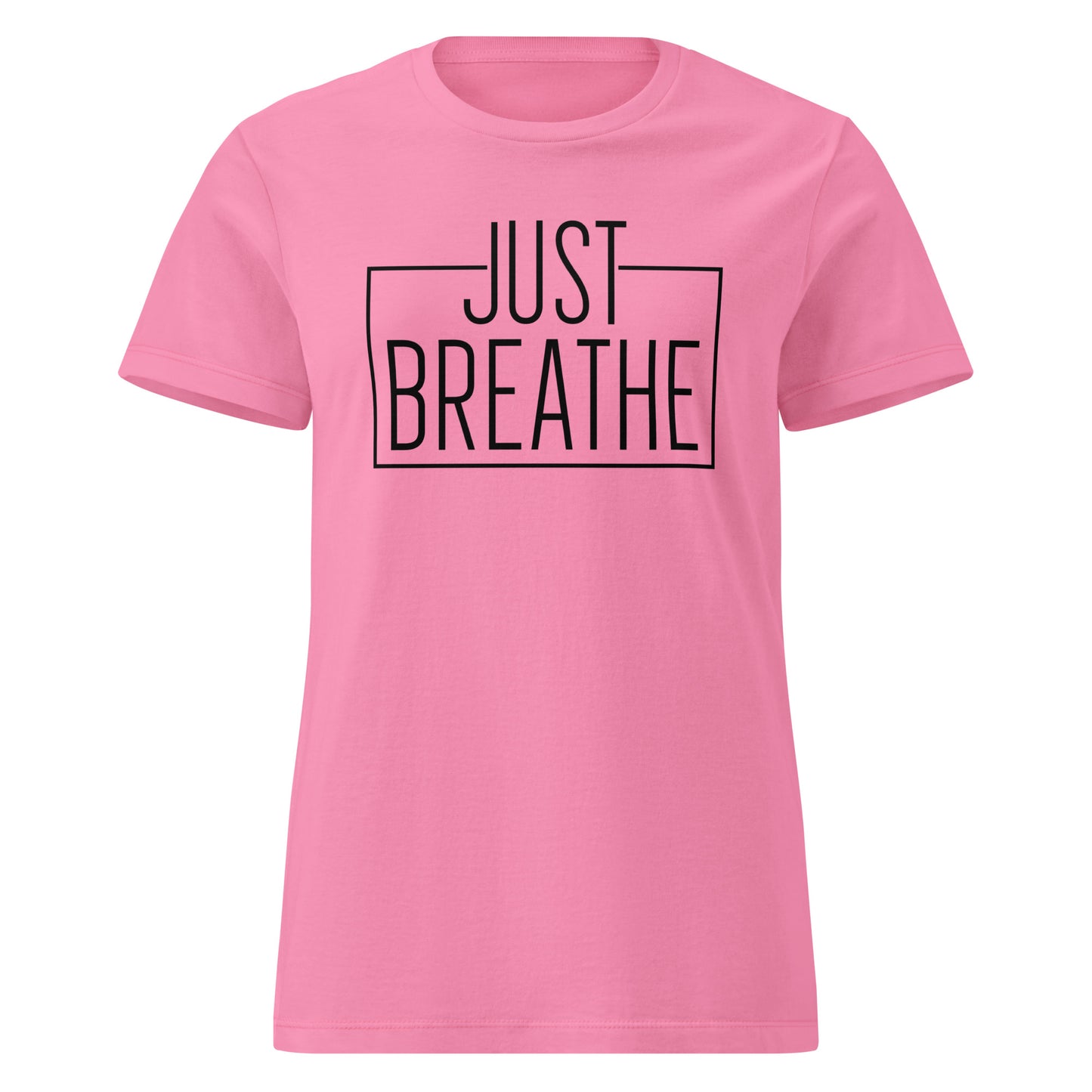 Just Breath Women’s basic softstyle t-shirt-Soul Flow Apparel