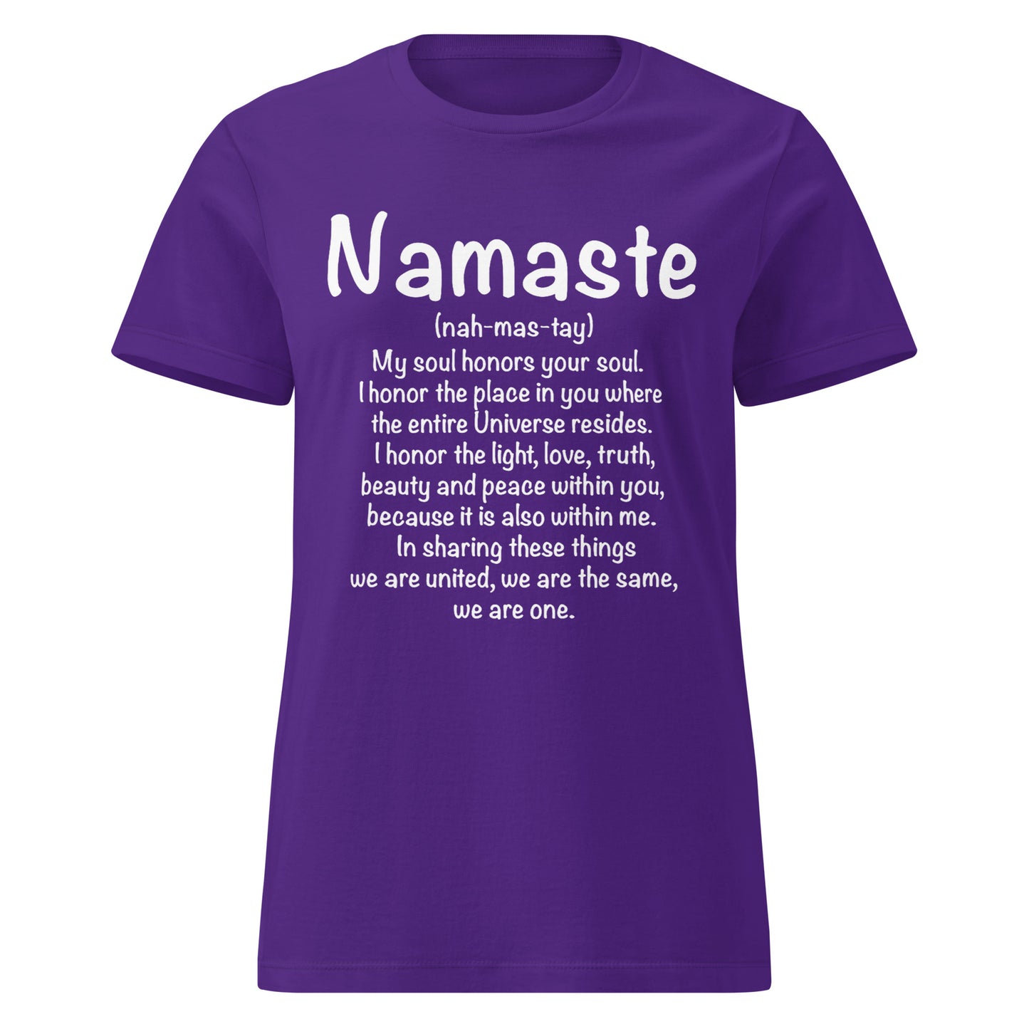 Namaste Women’s basic softstyle t-shirt-Soul Flow Apparel