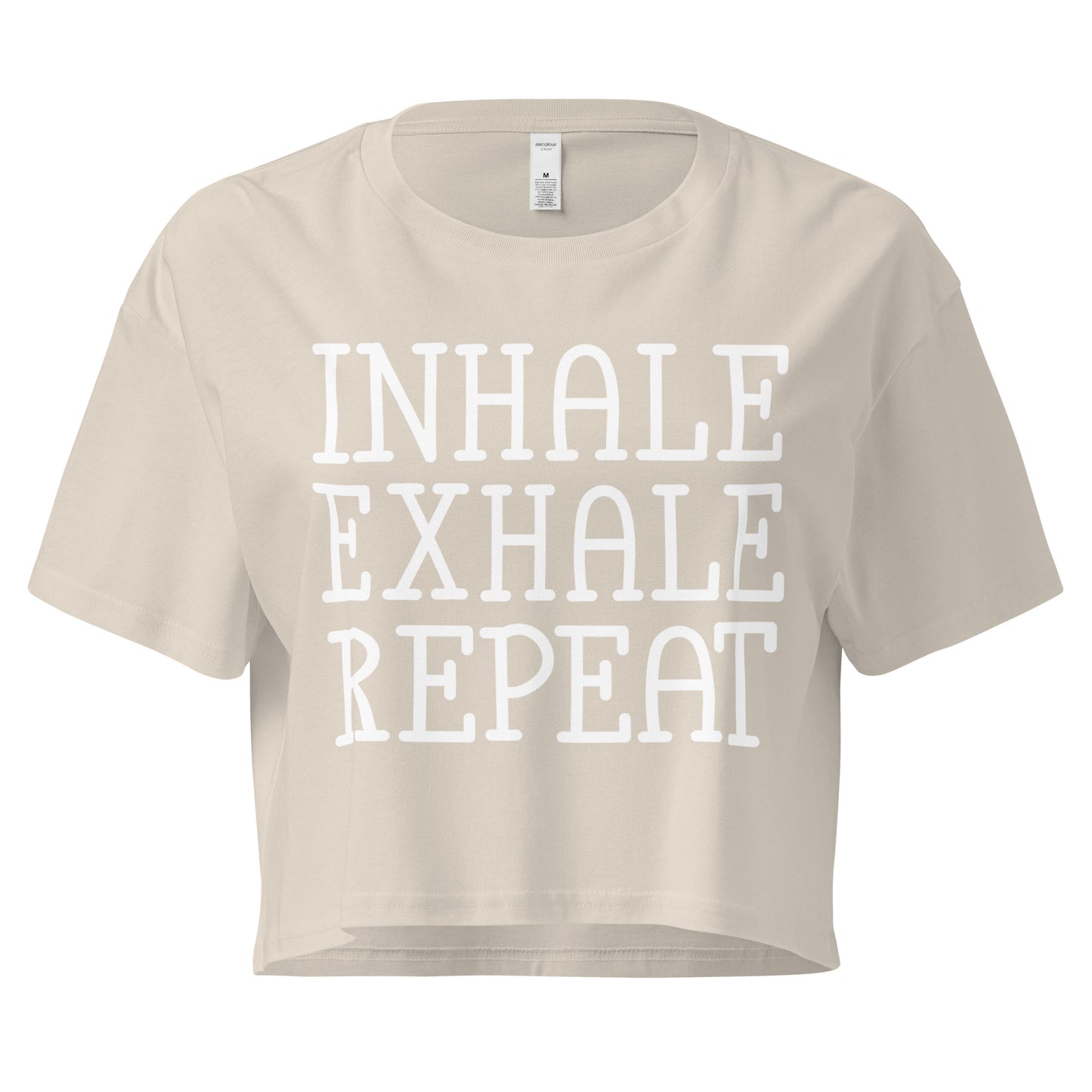 Inhale Exhale Repeat Women’s crop top-Soul Flow Apparel