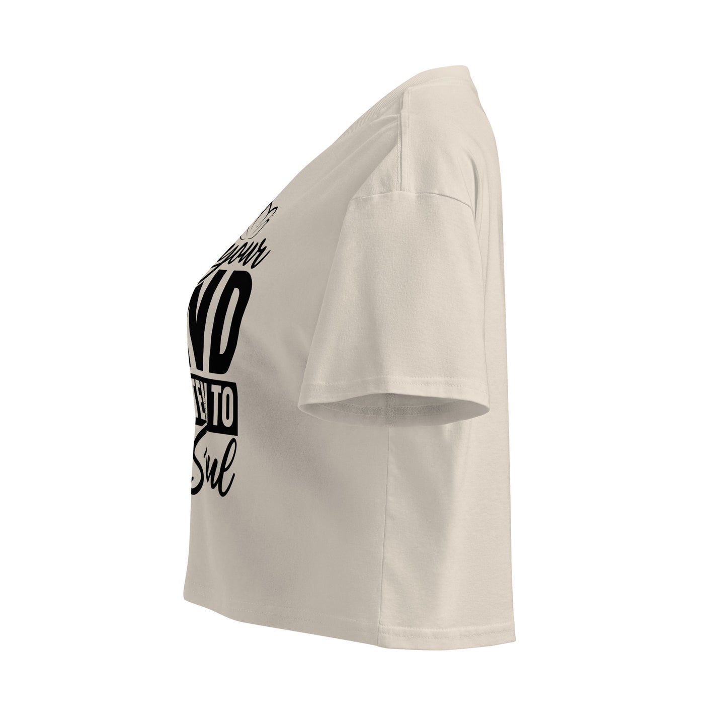 Quiet Your Mind Women’s crop top-Soul Flow Apparel