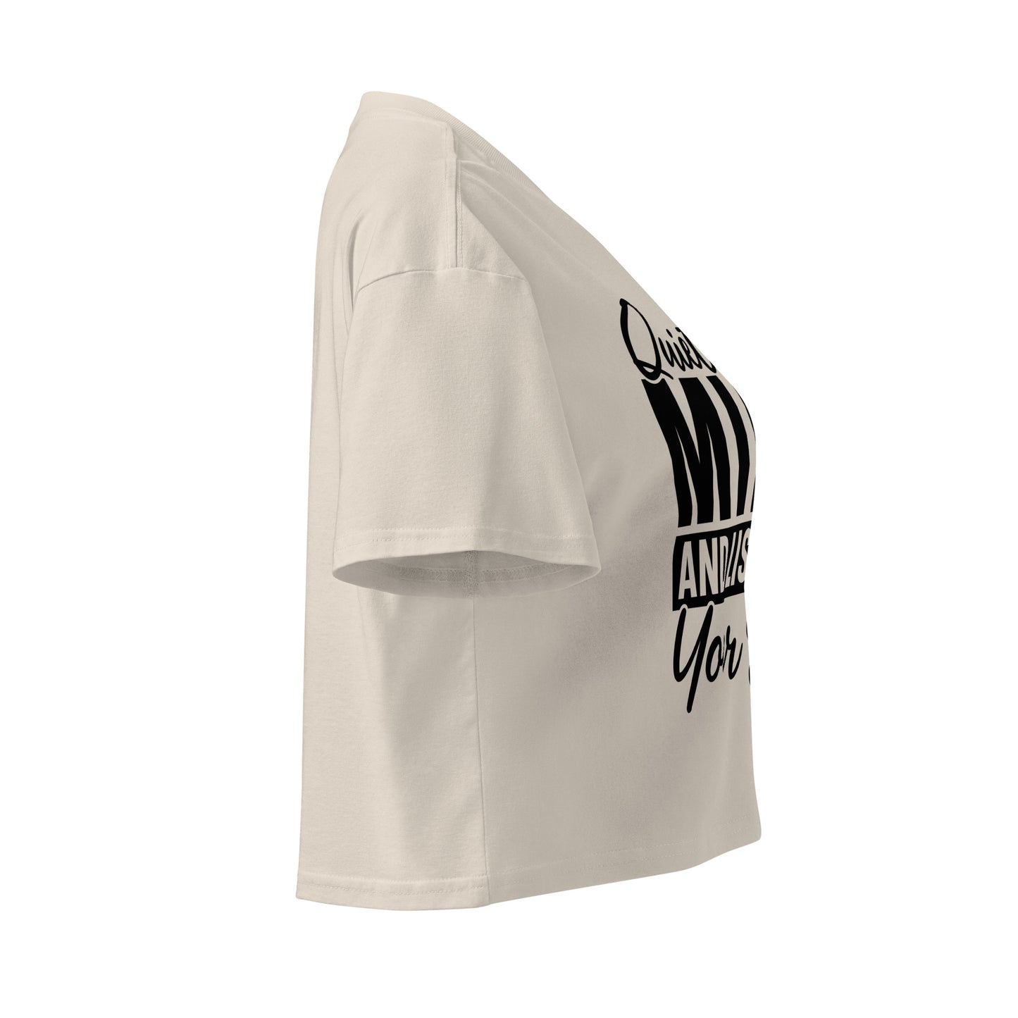 Quiet Your Mind Women’s crop top-Soul Flow Apparel