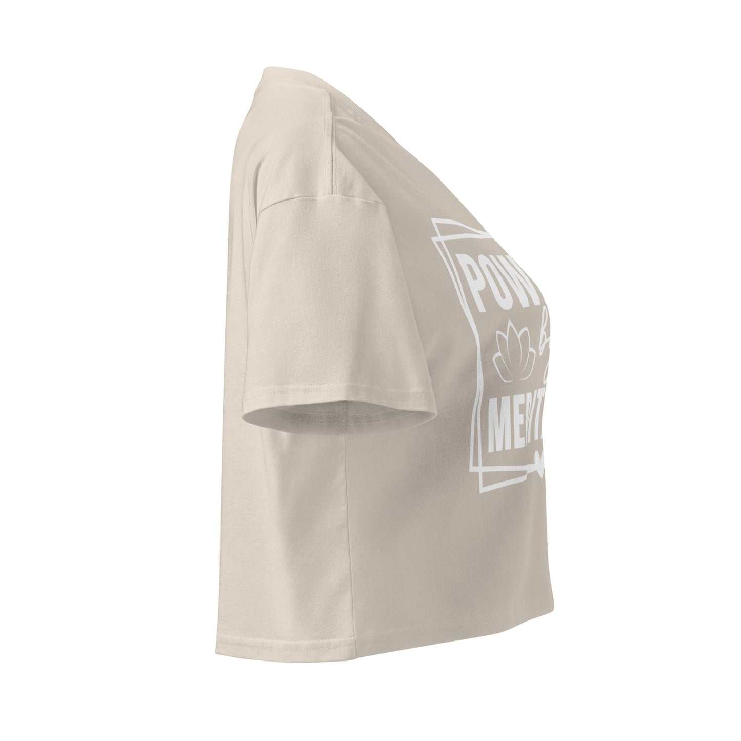 Powered By Meditation Women’s crop top-Soul Flow Apparel