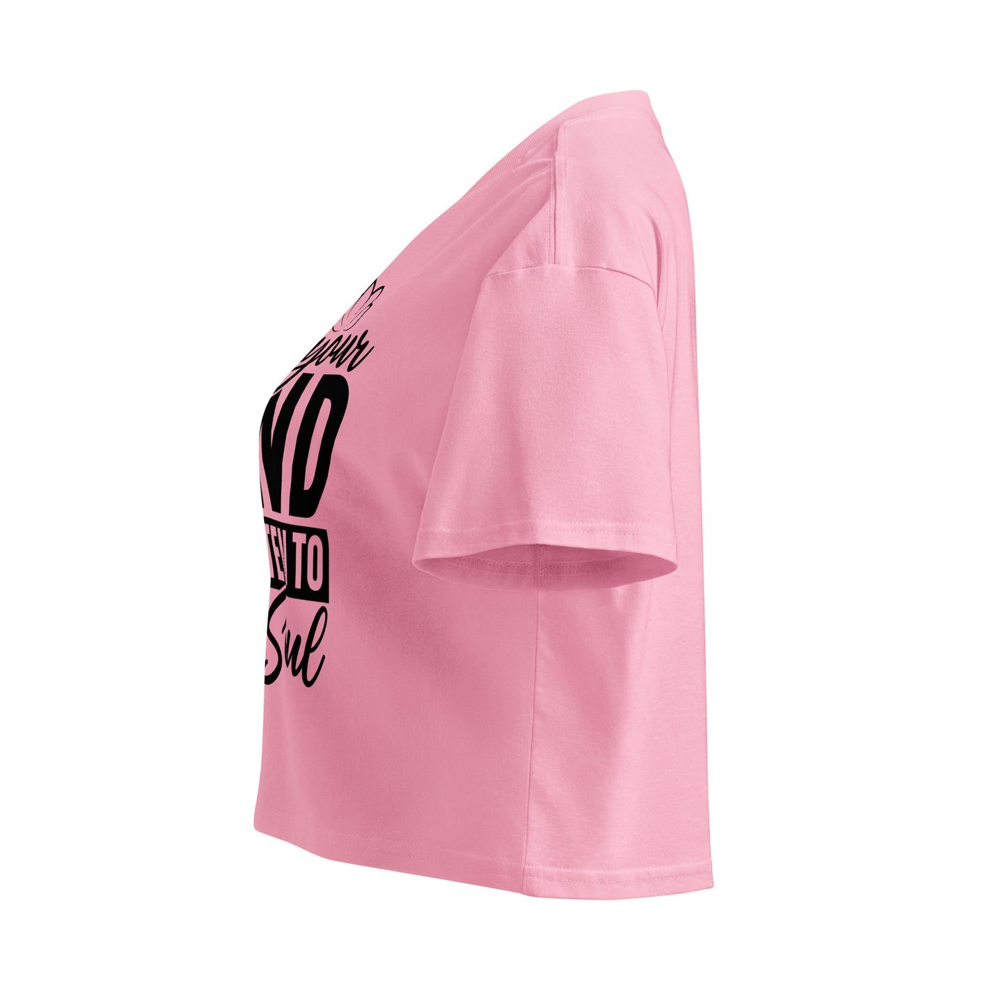 Quiet Your Mind Women’s crop top-Soul Flow Apparel