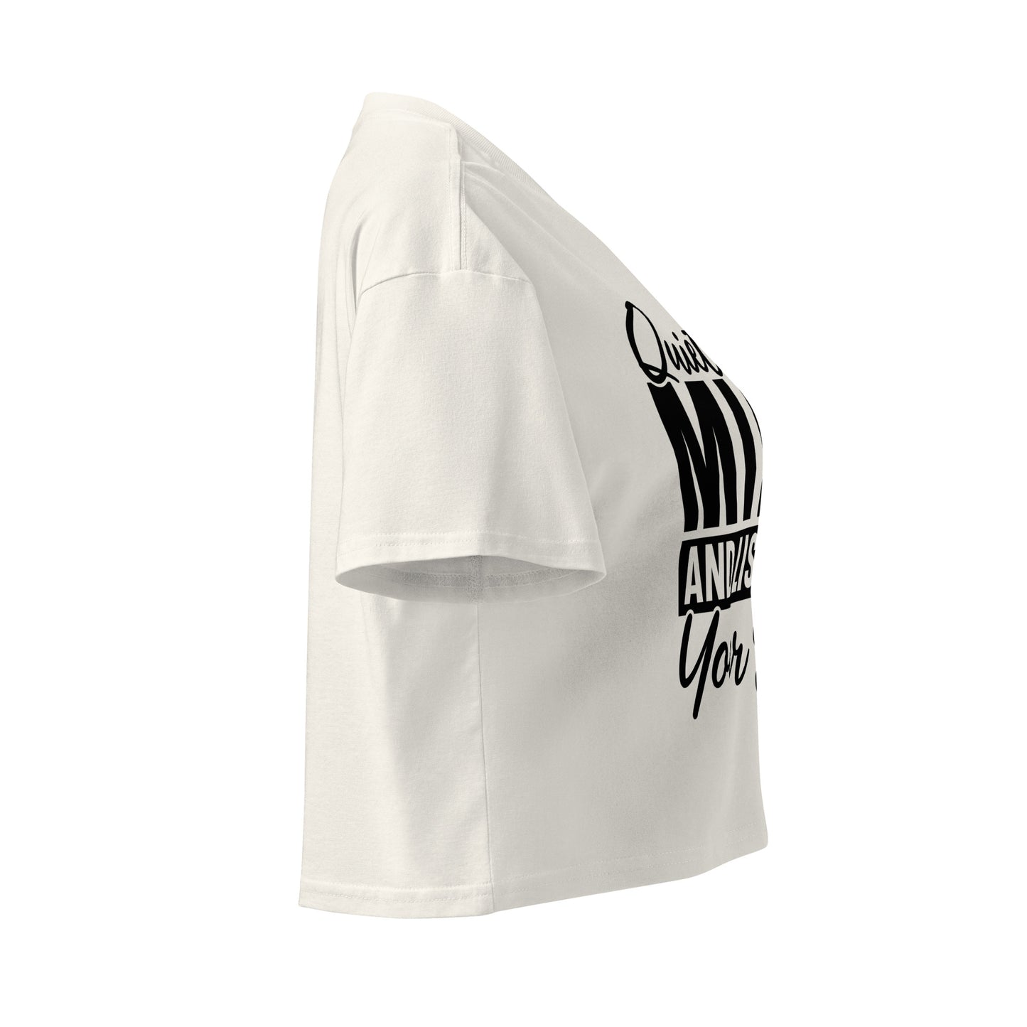 Quiet Your Mind Women’s crop top-Soul Flow Apparel