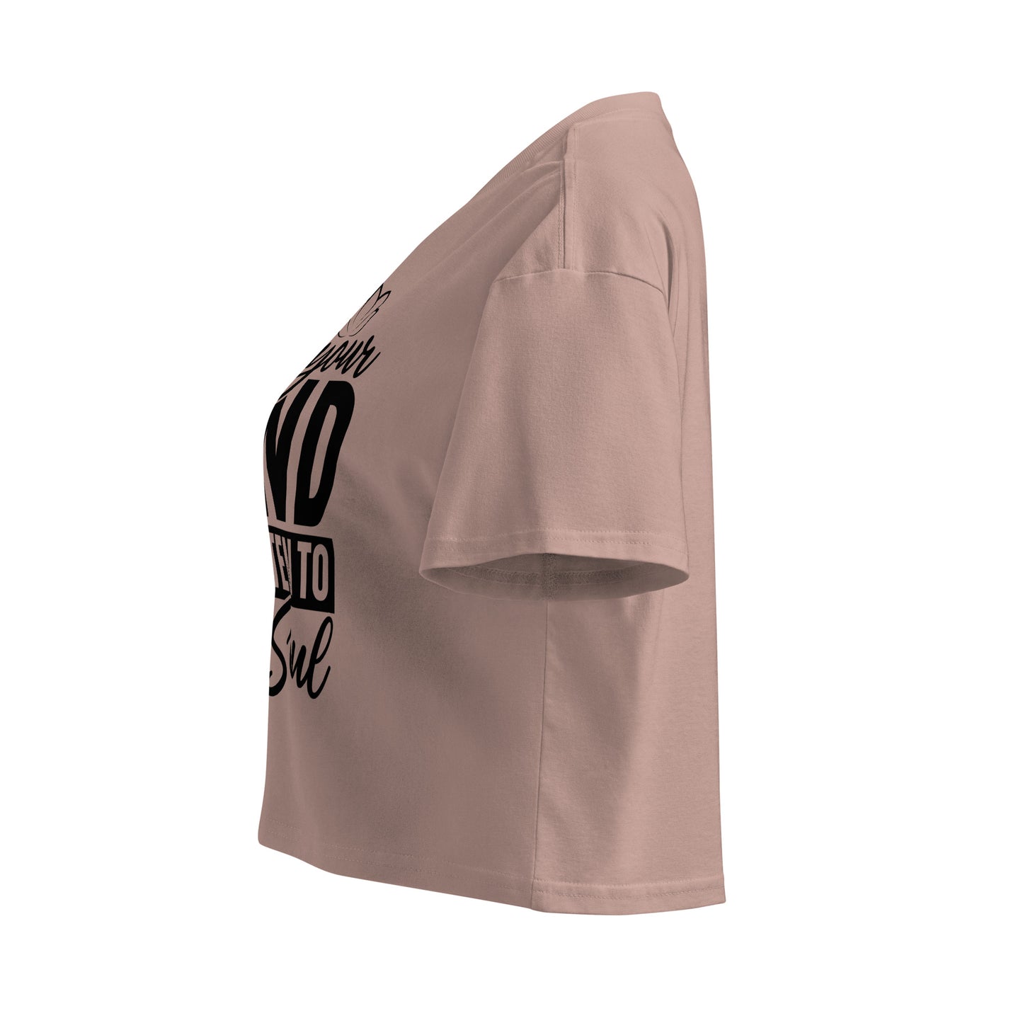 Quiet Your Mind Women’s crop top-Soul Flow Apparel