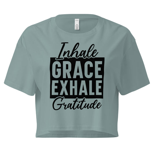 Inhale Grace Women’s crop top-Soul Flow Apparel