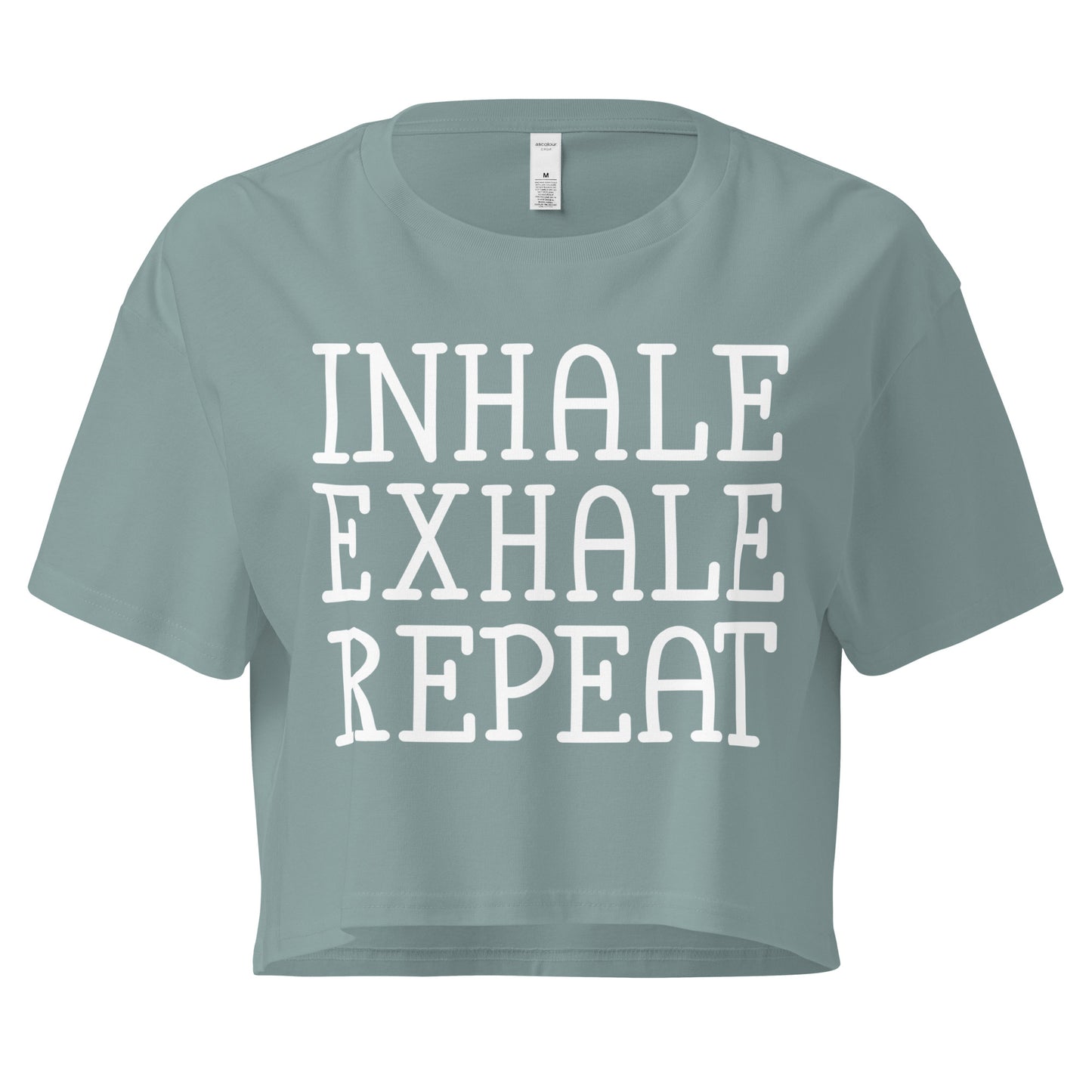 Inhale Exhale Repeat Women’s crop top-Soul Flow Apparel