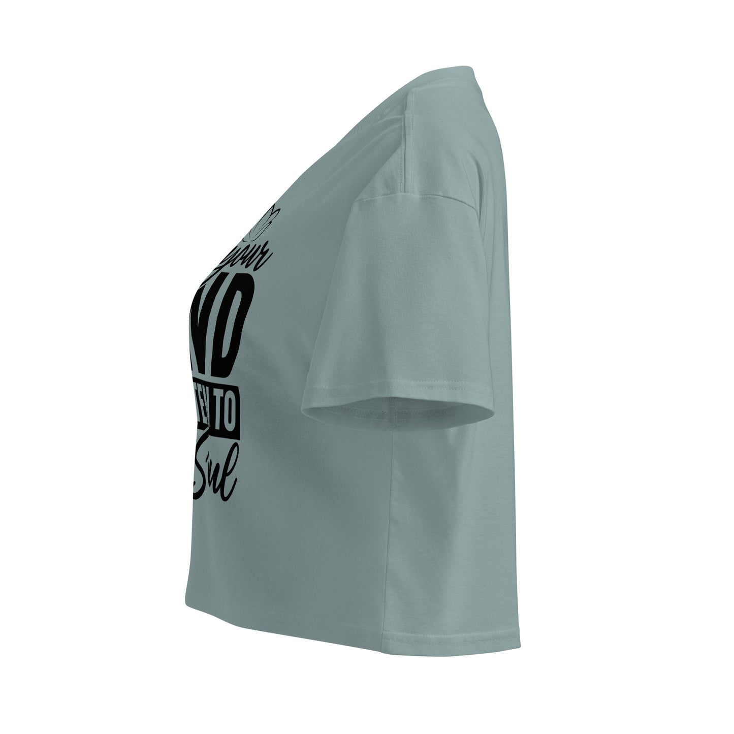 Quiet Your Mind Women’s crop top-Soul Flow Apparel