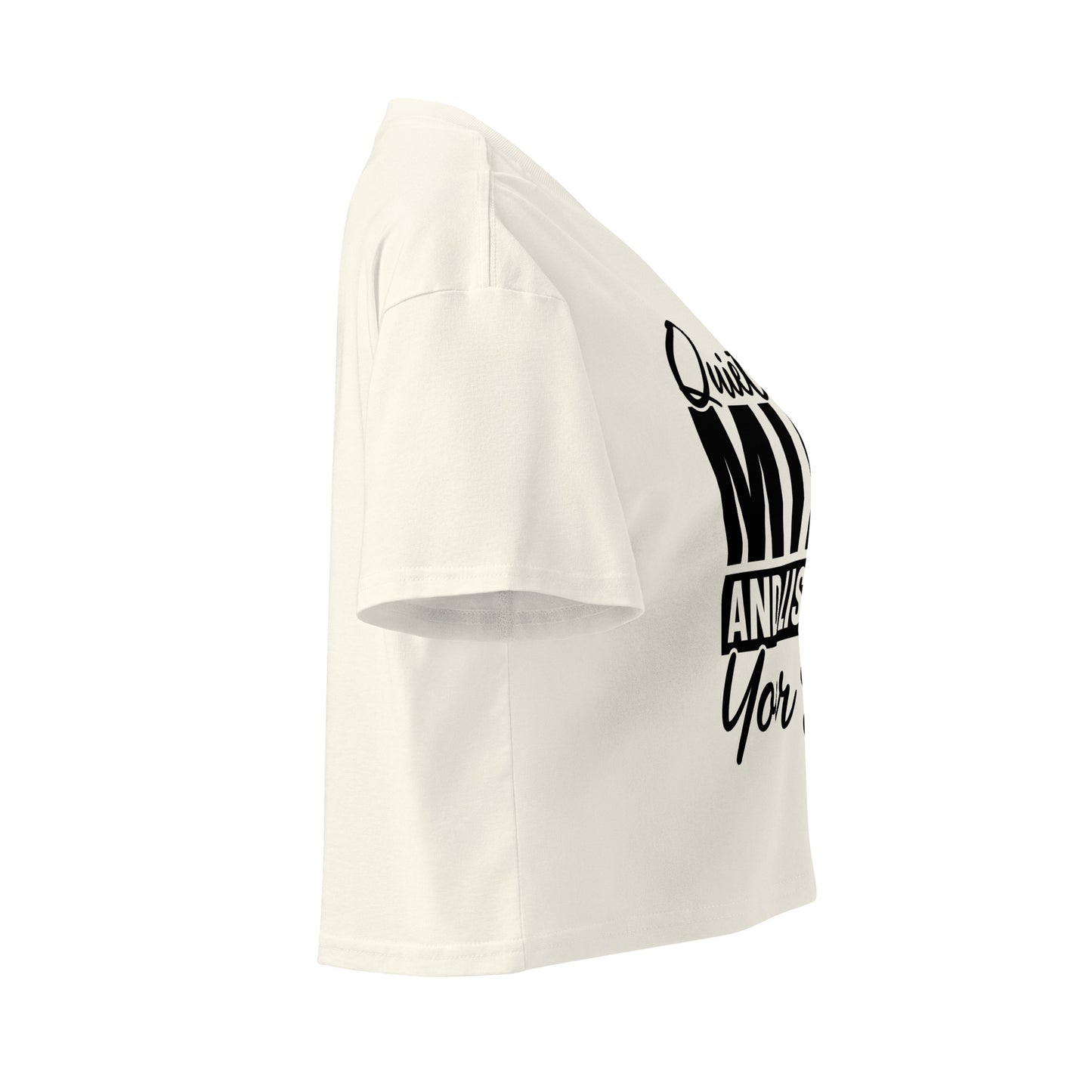 Quiet Your Mind Women’s crop top-Soul Flow Apparel