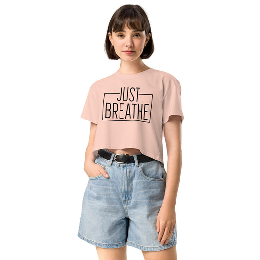 Just Breath Women’s crop top-Soul Flow Apparel