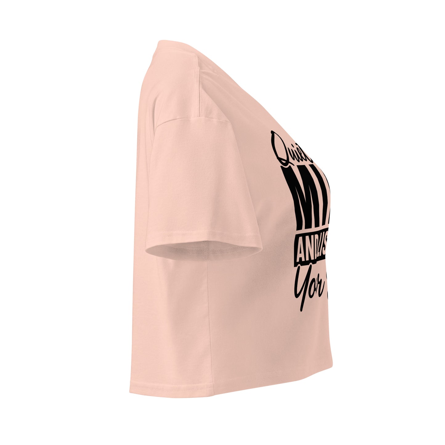 Quiet Your Mind Women’s crop top-Soul Flow Apparel