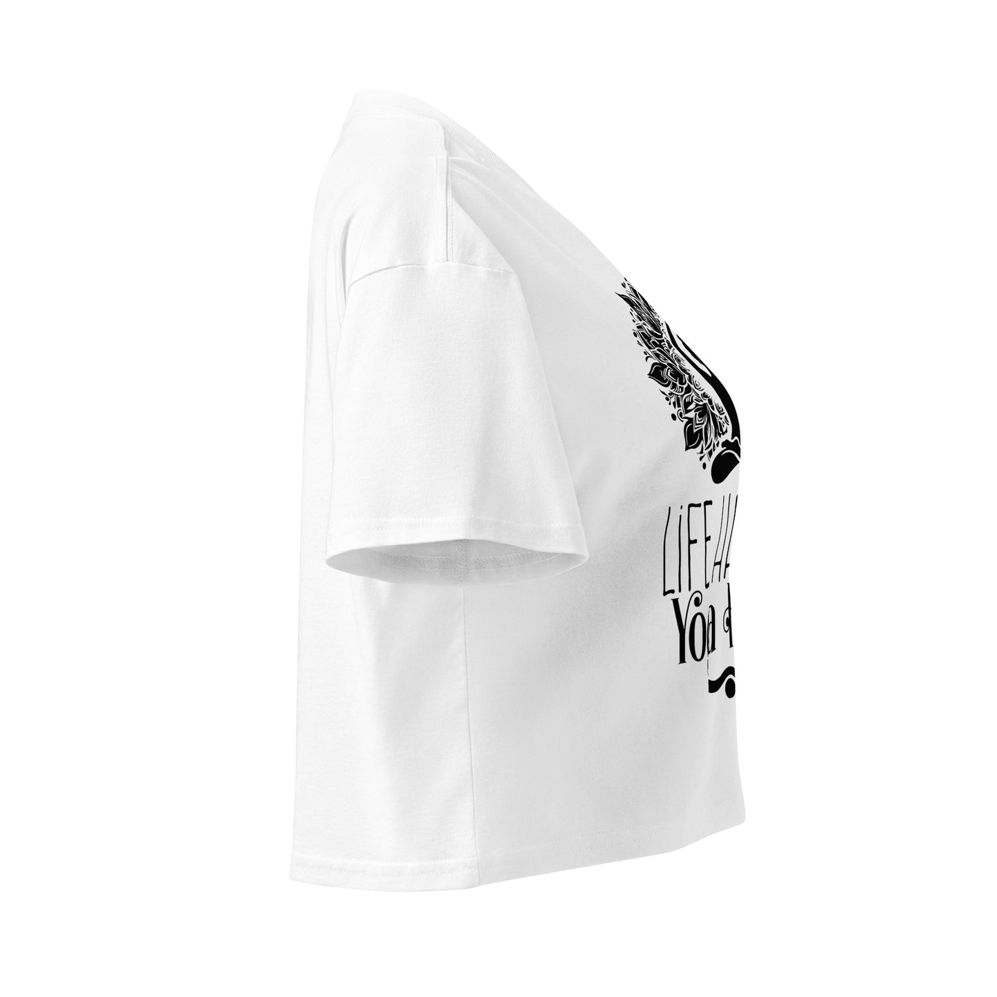 Life Happens Yoga Helps Women’s crop top-Soul Flow Apparel