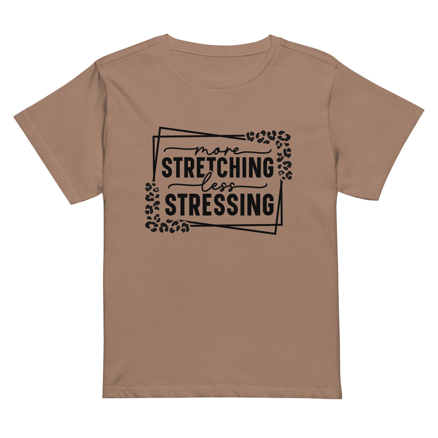 More Stretching Women’s high-waisted t-shirt-Soul Flow Apparel