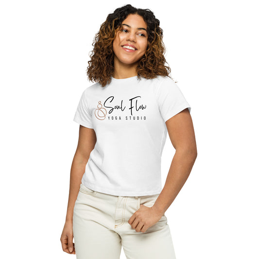 Soul Flow Yoga Studio Women’s high-waisted t-shirt-Soul Flow Apparel
