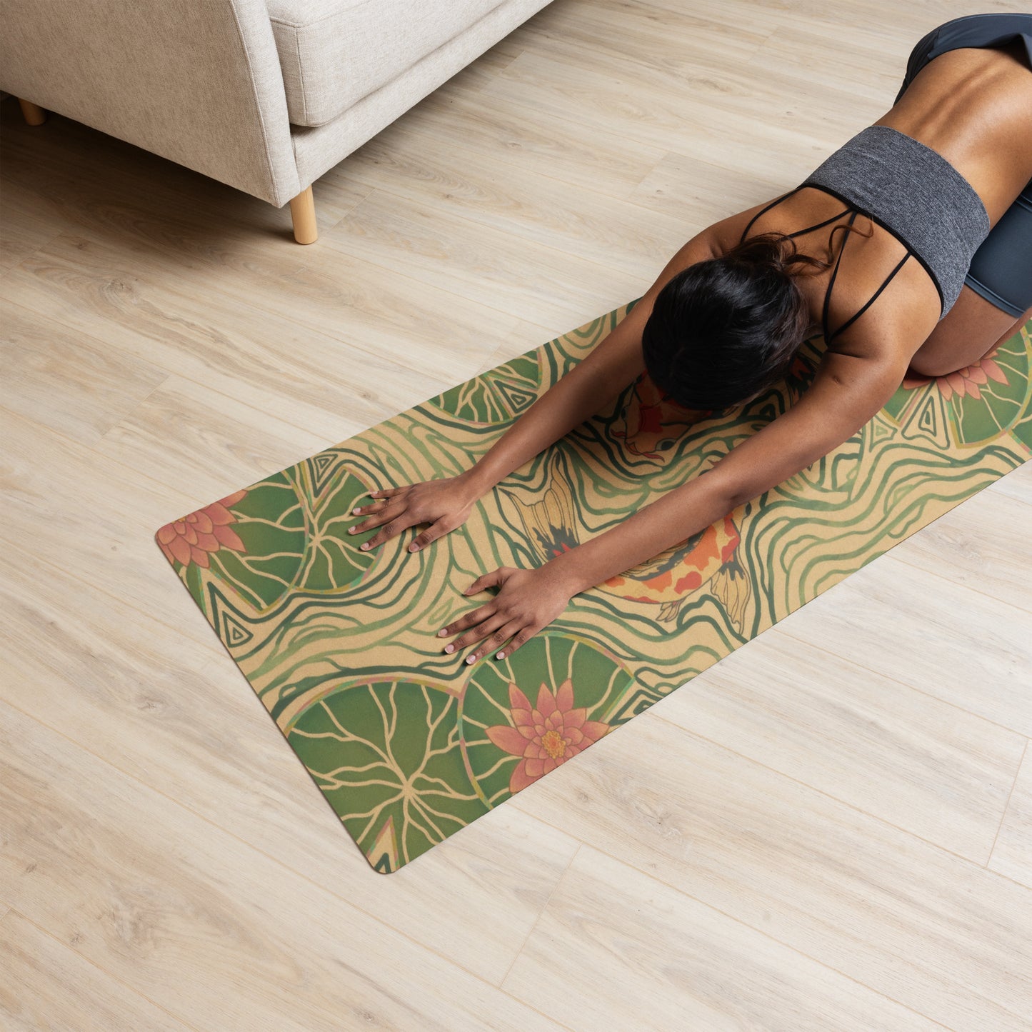 Soul Flow Apparel | Boho Harmony Pond Yoga mat