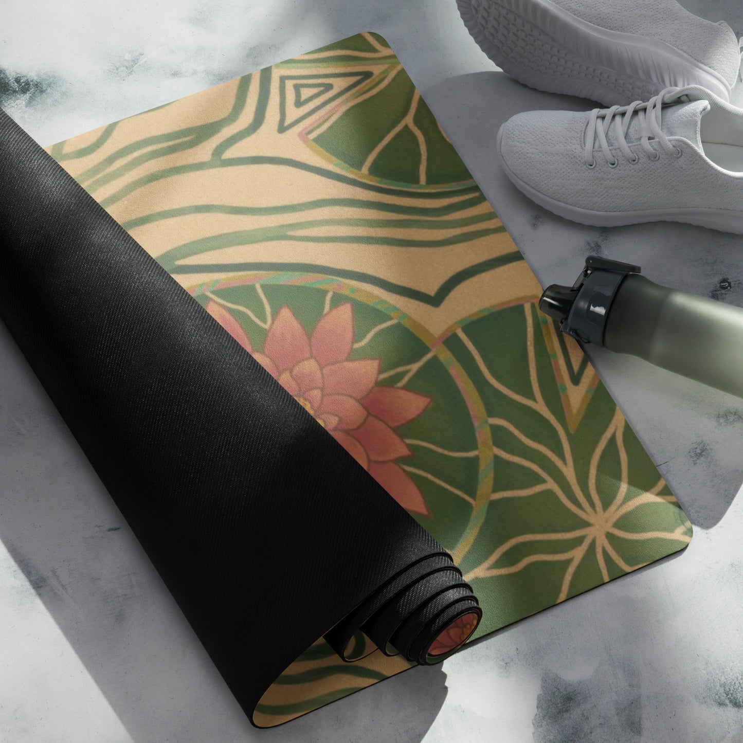 Soul Flow Apparel | Boho Harmony Pond Yoga mat