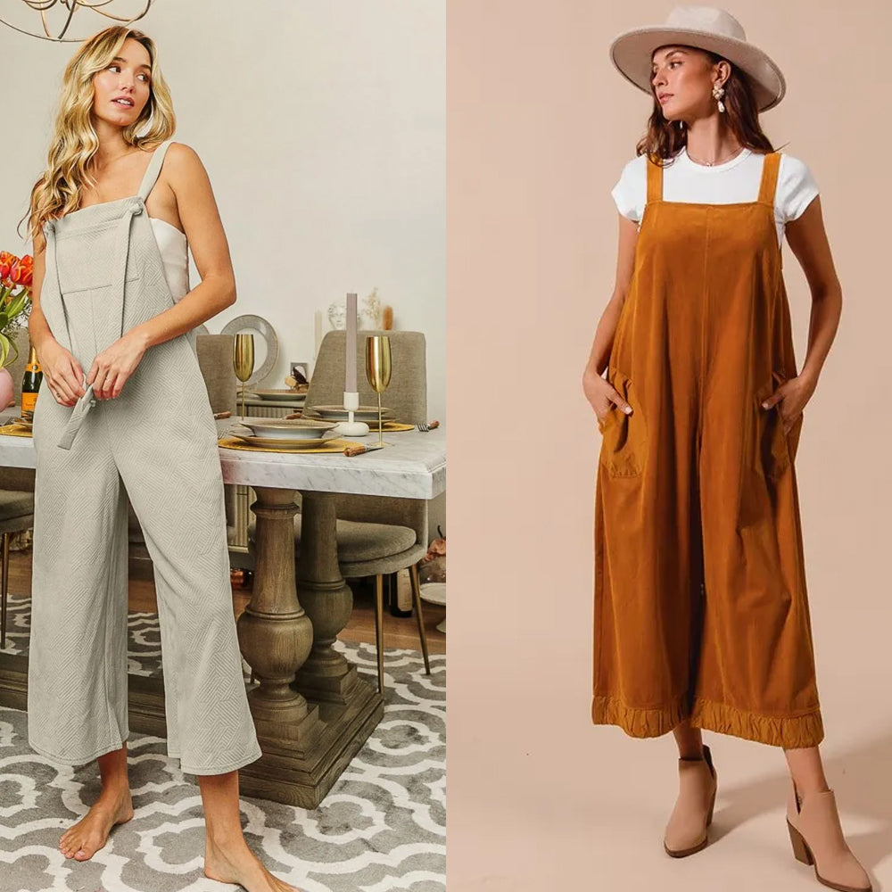 Stylish collection of boho jumpsuits and rompers offering a unique and comfy look for casual occasions