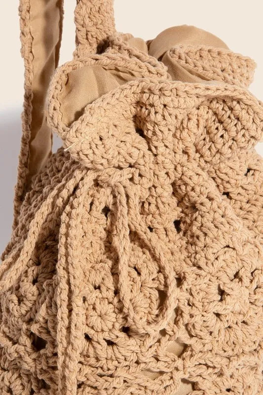 Fame Intricate Braided Single Strap Drawstring Bag-Soul Flow Apparel