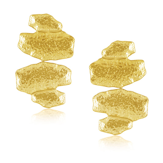 Maxine Hammered Statement Earring — Soul Flow Apparel
