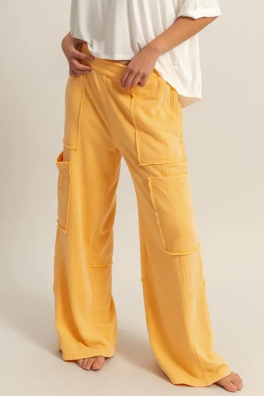 HYFVE Wide Leg Pants with Pockets-Soul Flow Apparel