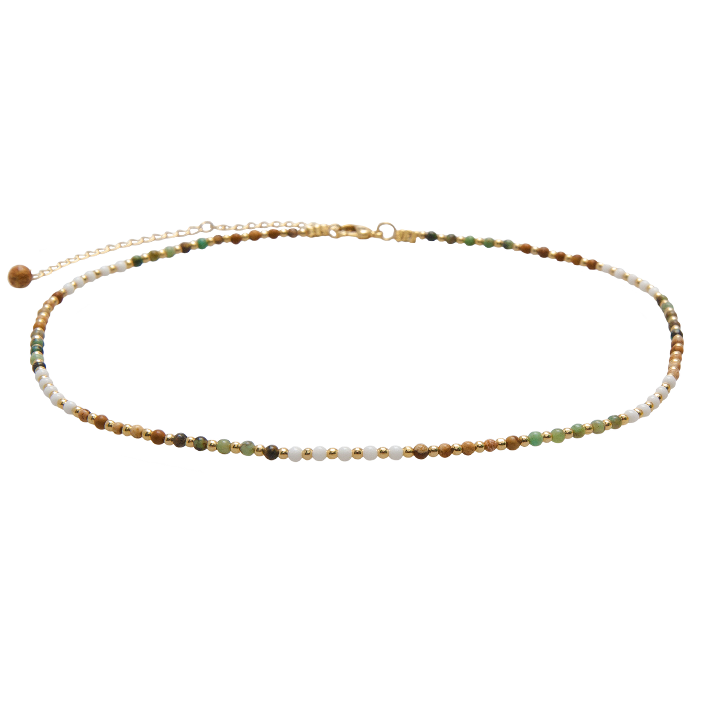 Peace Protector 2mm Healing + Circles in the Sand Necklace Stack