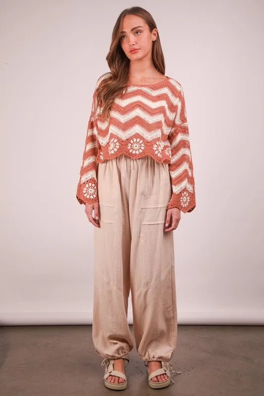 VERY J Wide Leg Gauze Solid Pants-Soul Flow Apparel