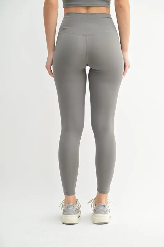 MONO B Venice Cloud Light Contour High-Waisted Leggings-Soul Flow Apparel