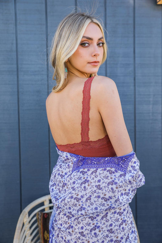 Lace Trim Padded Bralette-Soul Flow Apparel