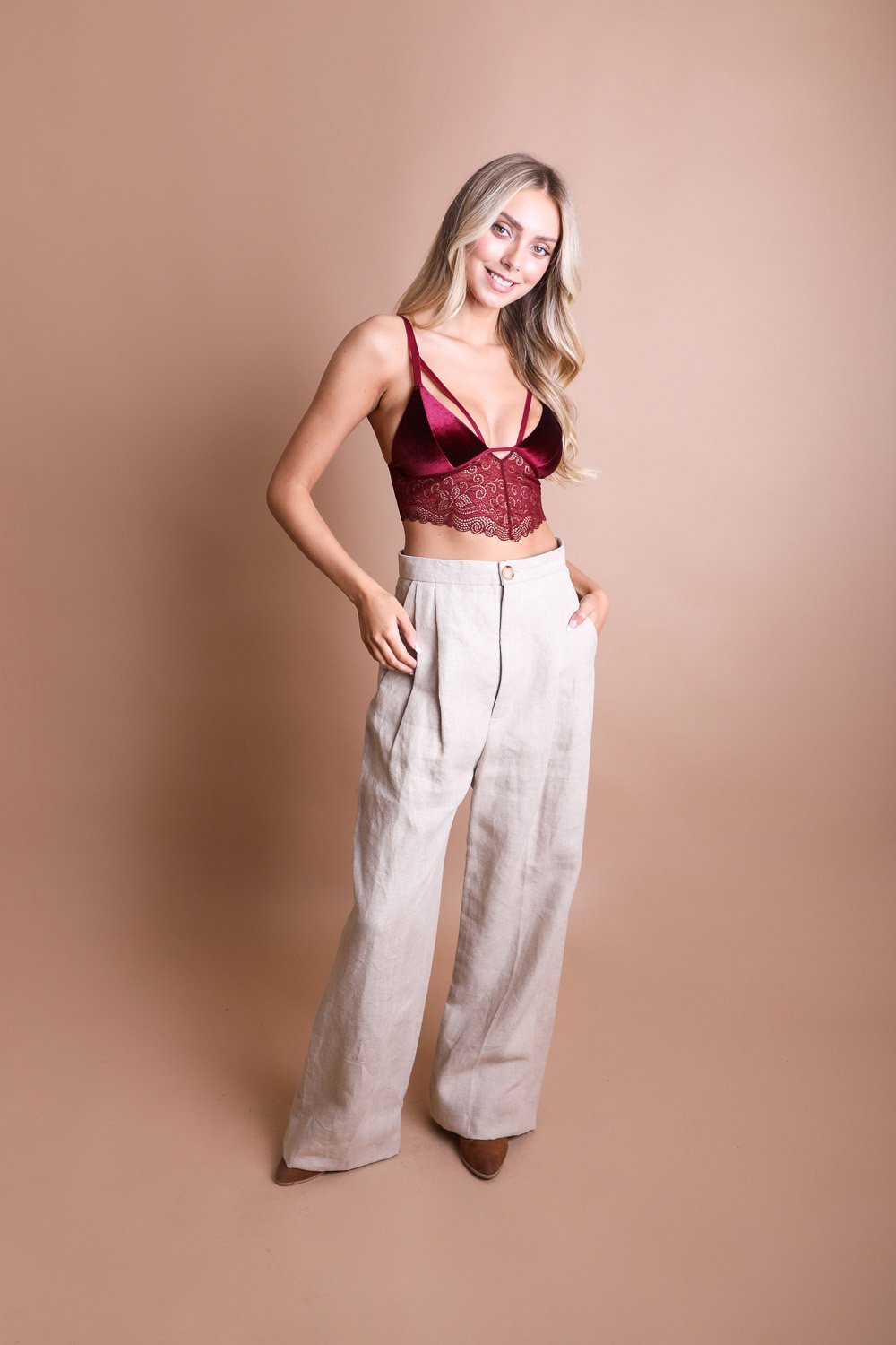 Velvet Lace Bralette-Soul Flow Apparel