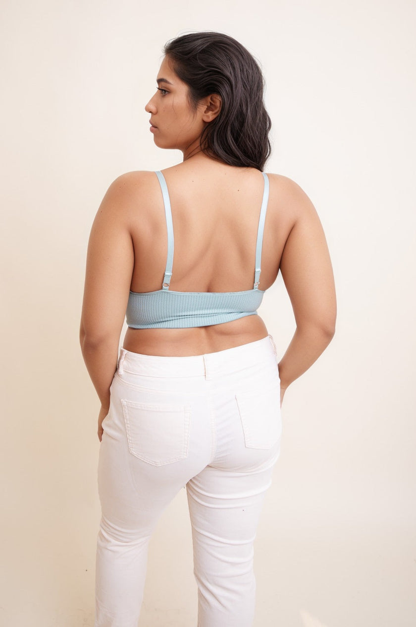 Curvy Waistband Loop Lace Brami – Elegant Plus Size Lace Detail-Soul Flow Apparel