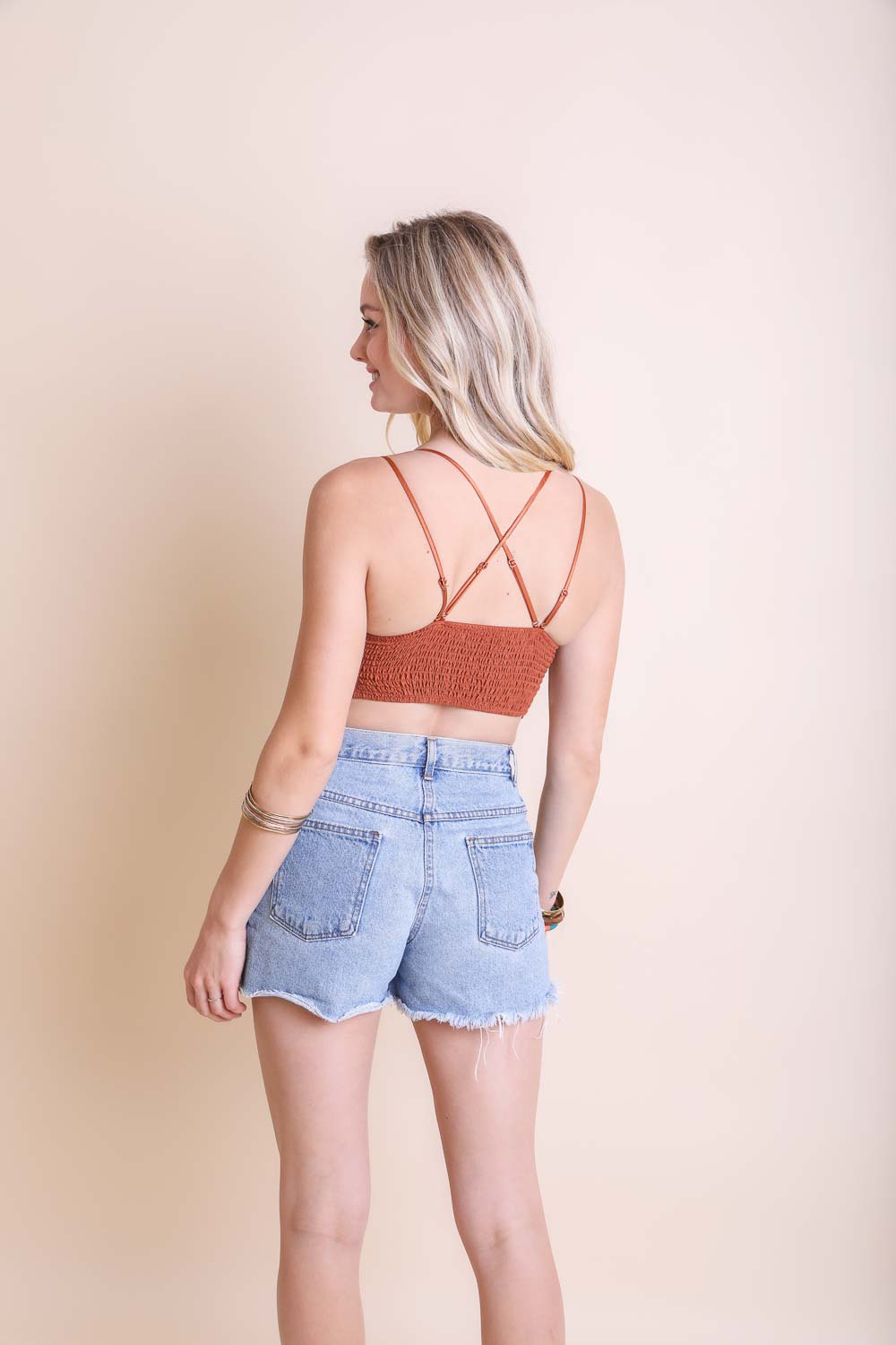 Cotton Crochet Longline Bralette-Soul Flow Apparel