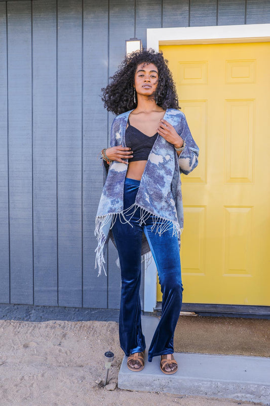 Marble Mirage Ruana Wrap-Soul Flow Apparel