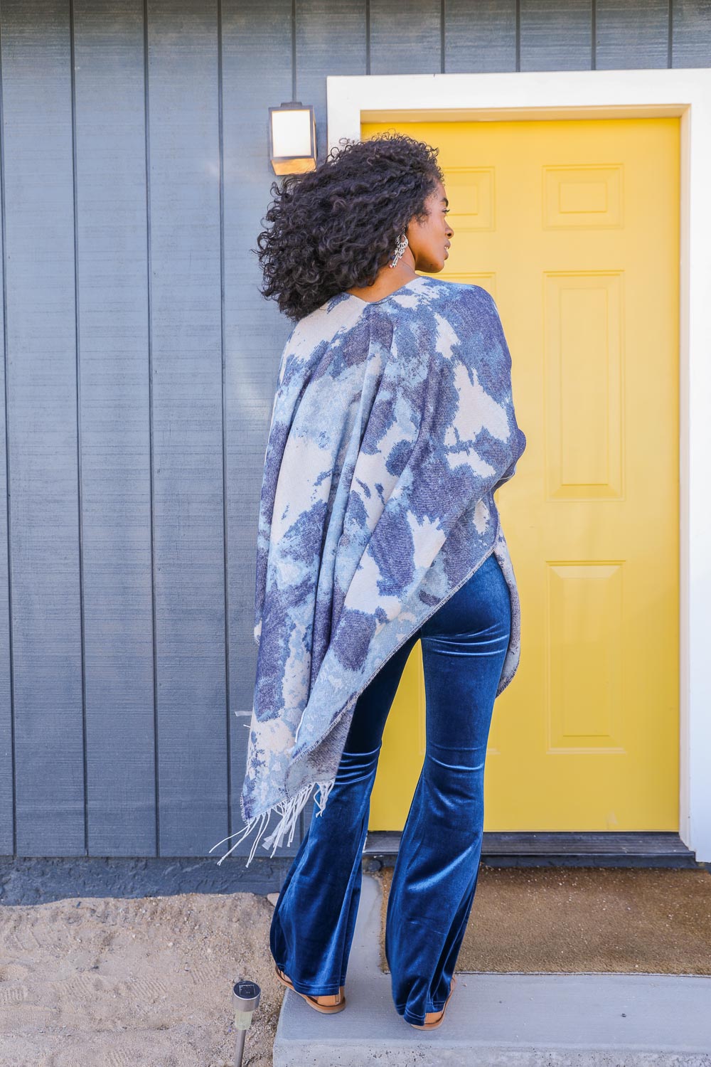 Marble Mirage Ruana Wrap-Soul Flow Apparel