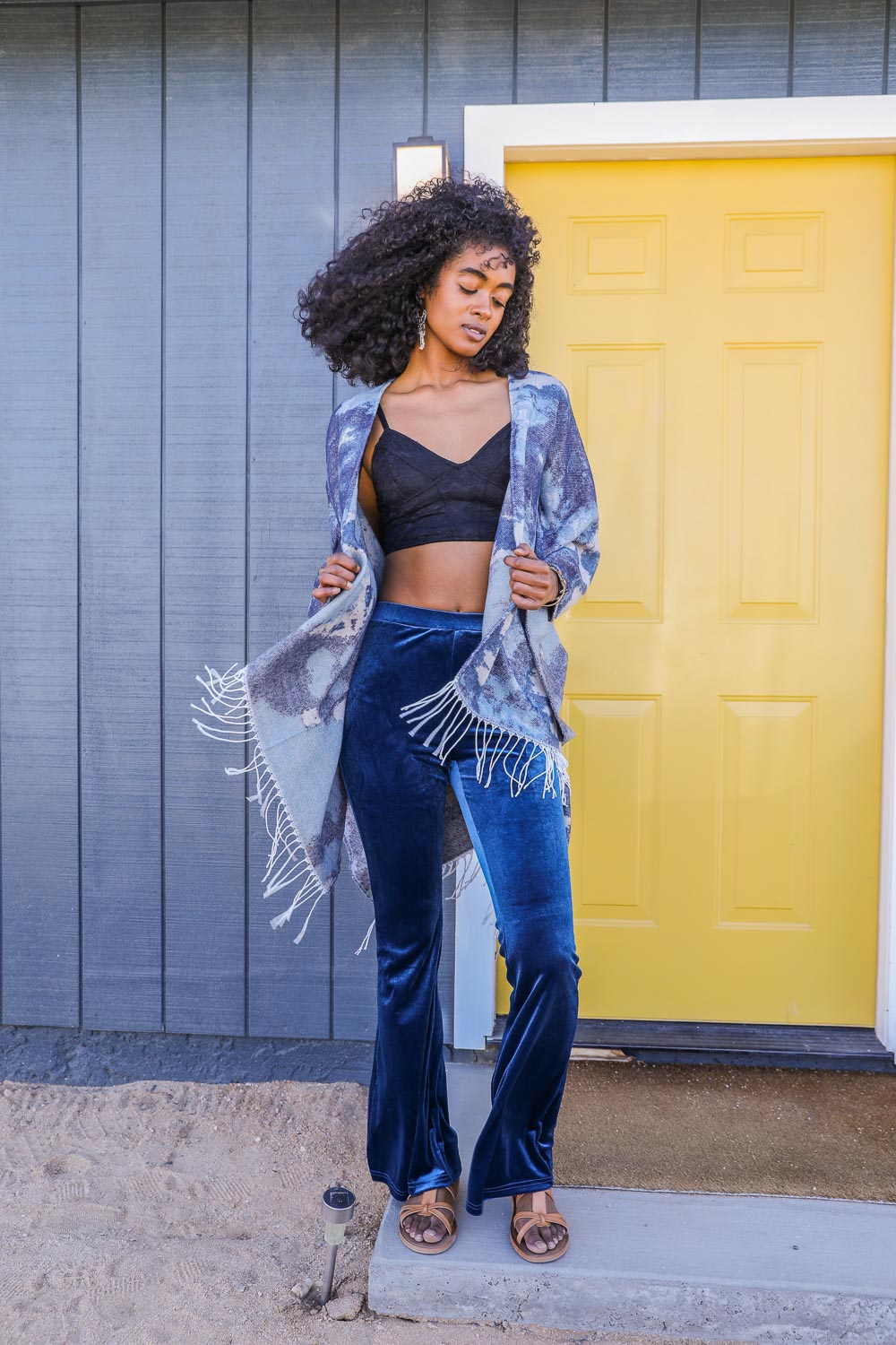 Marble Mirage Ruana Wrap-Soul Flow Apparel