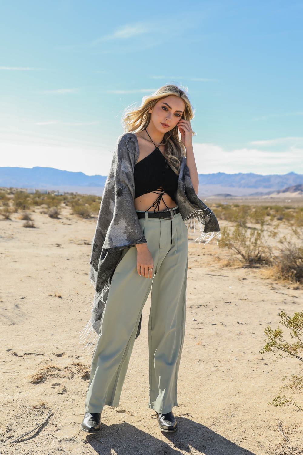 Marble Mirage Ruana Wrap-Soul Flow Apparel